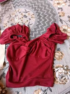 Chic Ruffle Sleeve Square Neck Top