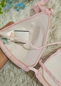 Pink Tie-Dye Bikini Top