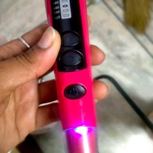 Pink Hair Curler &amp; Straightener