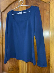 Classic Blue Long Sleeve Top