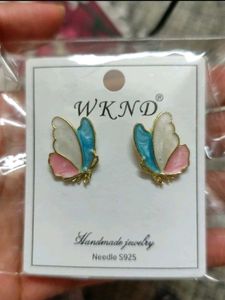 Pastel Butterfly Stud Earrings