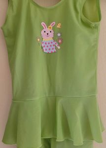 Cute Green Bunny Swimsuit for girls