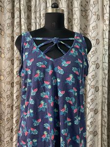 Blue Watermelon Print Sleeveless Top