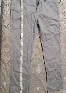 Men's Stretchable Grey Trousers (one time wear)