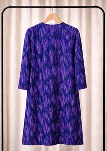 Purple Printed Kurta with Yellow Pants