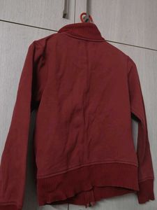 Maroon Zip-Up Jacket