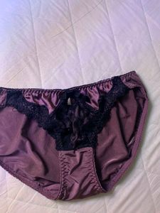 Elegant Purple Lace Briefs