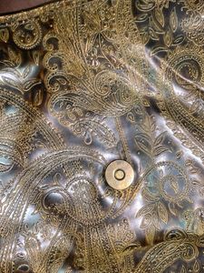 Vintage Paisley Embossed Messenger Bag