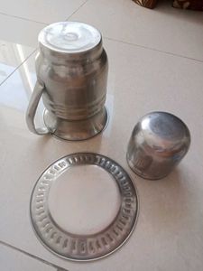 Vintage Stainless Steel Serving Set