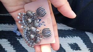 Exquisite Oxidised Silver Jhumka Earrings