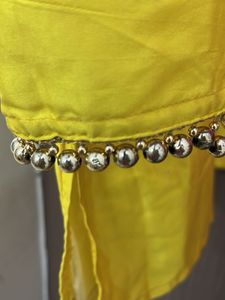 silk Vibrant Yellow Kurta Set for 6-8 yr