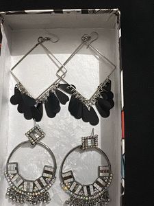 Boho Chic Statement Earrings Set of 2