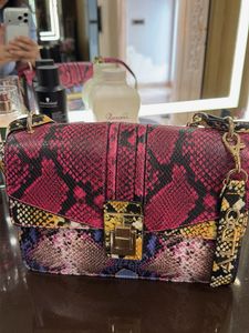 snake print bag