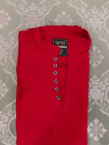 Red Men's Kurta