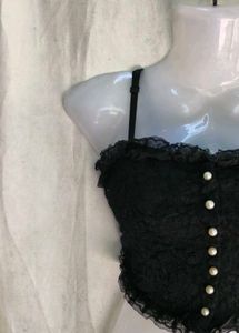 Black Lace Corset Top