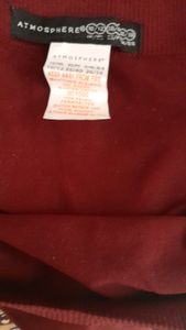 Maroon Gym set of leggings and tank top
