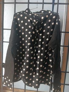 Stylish Black &amp; White Printed Top