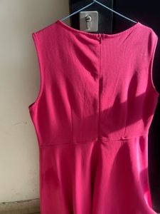 Hot Pink Dress with Ring Detail