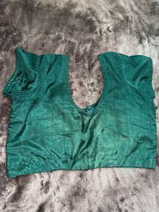Elegant Green Readymade Saree Blouse