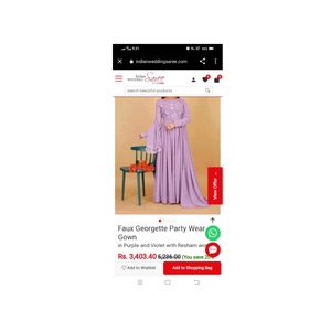 Elegant Lavender Anarkali Suit