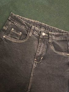 Stylish Dark Wash Wide Leg Jeans