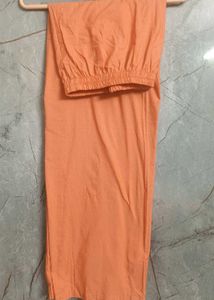 Orange Kurta Set with Pants