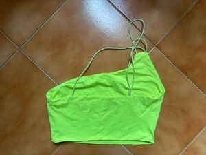 Neon One Shoulder Crop Top