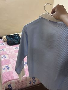 Stylish Striped Cropped Shirt