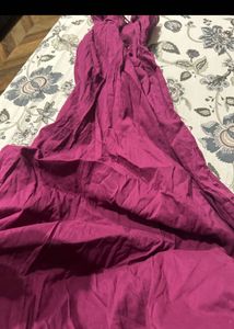 Magenta Ethnic Gown unused plain