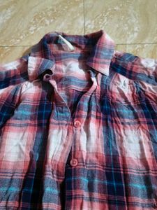 Red &amp; Blue Plaid Button-Up Shirt