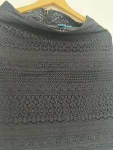Black Lace Mini Skirt