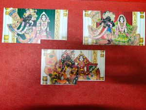 Beautiful Radha Krishna bookmark set