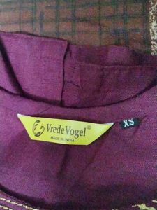 Purple Kurta Set Trousers And Dupatta