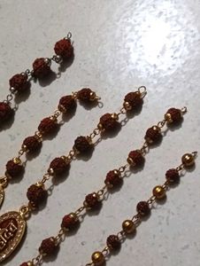 Designer Rudraksha &amp; Om Bracelet Set