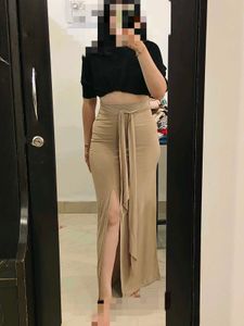 Maxi Skirt with High Slit waist 28-30. ela