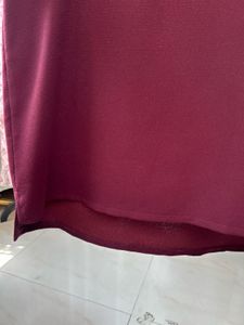 Chic Maroon 3/4 Sleeve Top