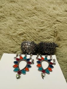 Bohemian Jhumka Earrings