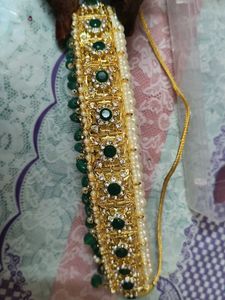 Green &amp; Gold Jewelry Set new traditional jewellery