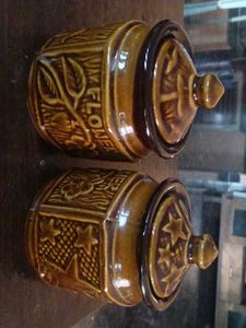 Pack of 2 Vintage Ceramic jar(750grm)