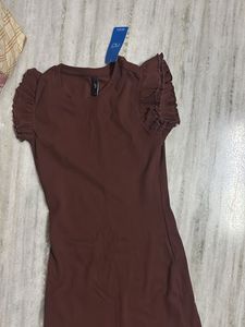 Women's Brown Fit &amp; Flare Dress