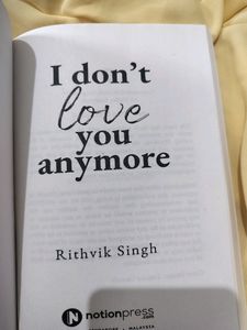 Rithvik Singh's I Don't Love You Anymore Poetry 🎀