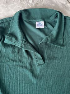 Dark Green Long Sleeve Top