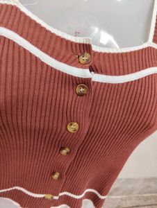 Cute Ribbed Crop Top