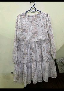 Flowy Paisley Print Tiered Dress
