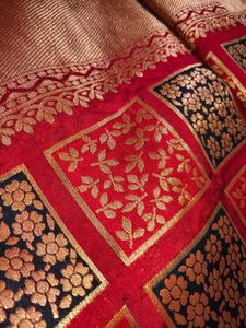 Red &amp; Gold saree