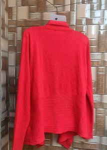 Red Open Front  shrug