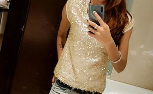 Sparkly Gold Sequin Top