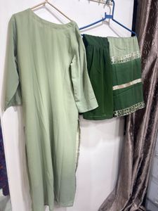 Elegant Green Kurta Set with Dupatta