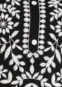 Elegant Black Embroidered Kurta