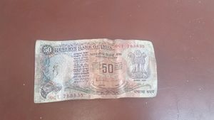 Vintage 50 Rupee Note